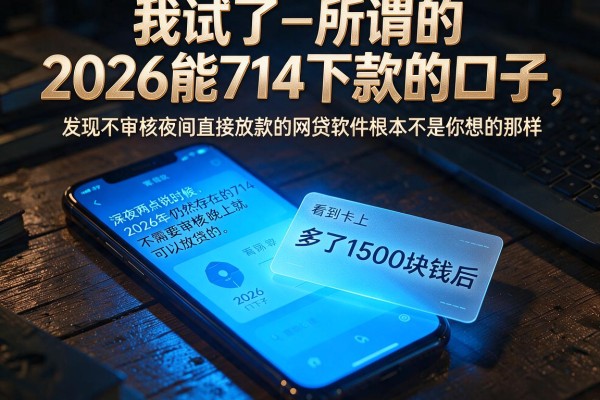 我试了所谓的2026能714下款的口子，发现不审核夜间直接放款的网贷软件根本不是你想的那样
