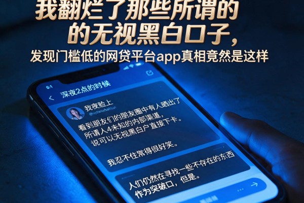 我翻烂了那些所谓的无视黑白口子，发现门槛低的网贷平台app真相竟然是这样