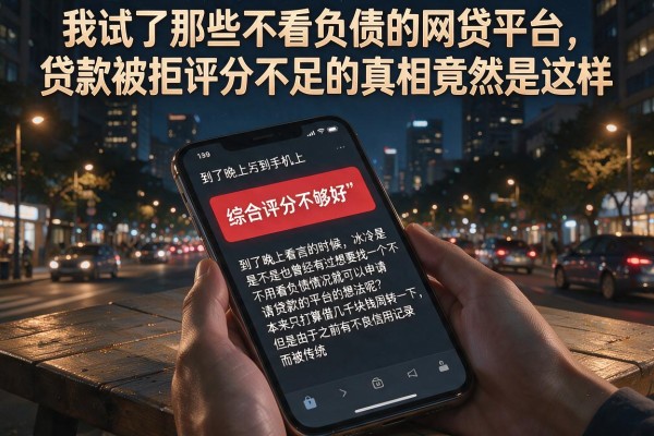 我试了那些不看负债的网贷平台，贷款被拒评分不足的真相竟然是这样