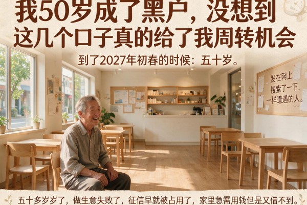 我50岁成了黑户，没想到这几个口子真的给了我周转机会