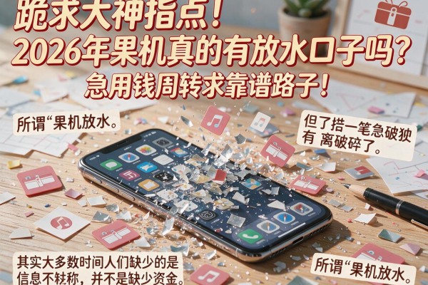 跪求大神指点！2026年果机真的有放水口子吗？急用钱周转求靠谱路子！