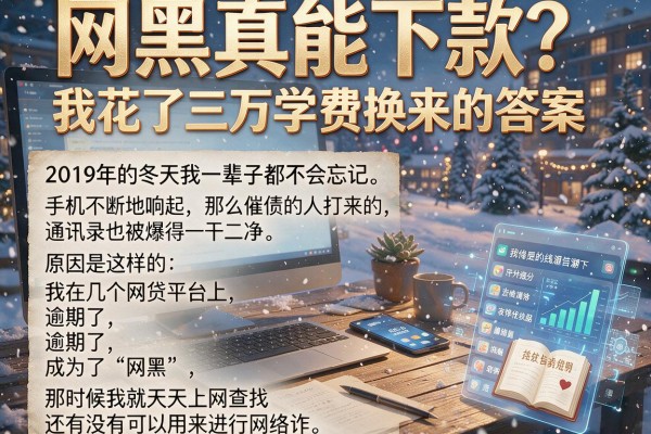 网黑真能下款？我花了三万学费换来的答案