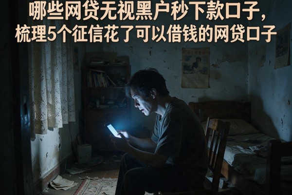哪些网贷无视黑户秒下款口子，梳理5个征信花了可以借钱的网贷口子