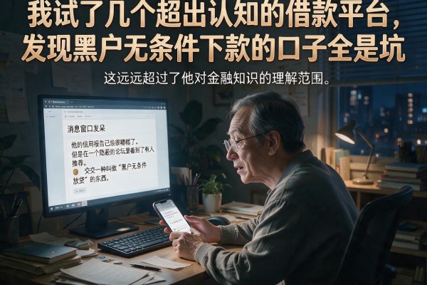 我试了几个超出认知的借款平台，发现黑户无条件下款的口子全是坑