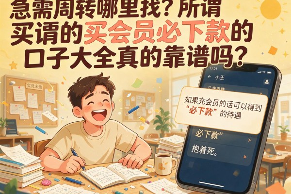 急需周转哪里找？所谓的买会员必下款的口子大全真的靠谱吗？揭秘五大实测平台