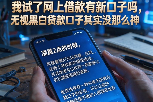 我试了网上借款有新口子吗，发现无视黑白贷款口子其实没那么神