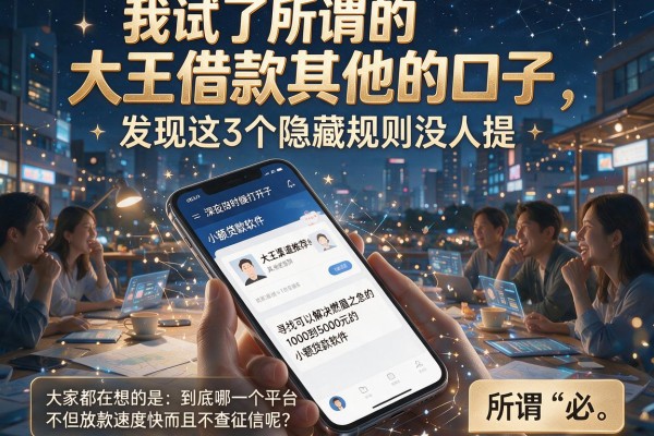 我试了所谓的“大王借款其他的口子”，发现这3个隐藏规则没人提