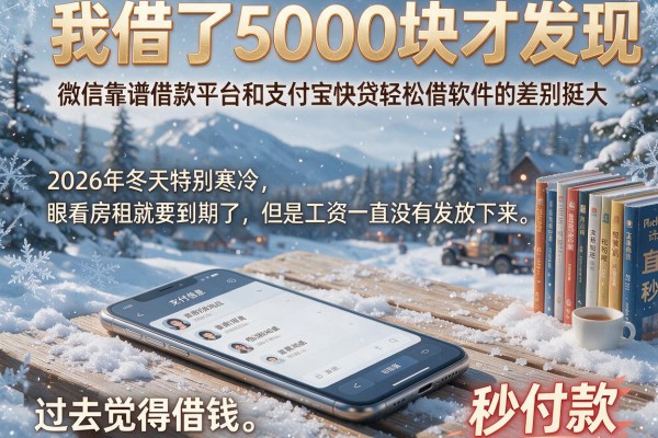 我借了5000块才发现，微信靠谱借款平台和支付宝快贷轻松借软件的差别挺大
