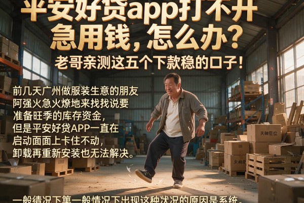 平安好贷app打不开急用钱怎么办？老哥亲测这五个下款稳的口子！