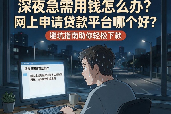 深夜急需用钱怎么办？网上申请贷款平台哪个好？避坑指南助你轻松下款
