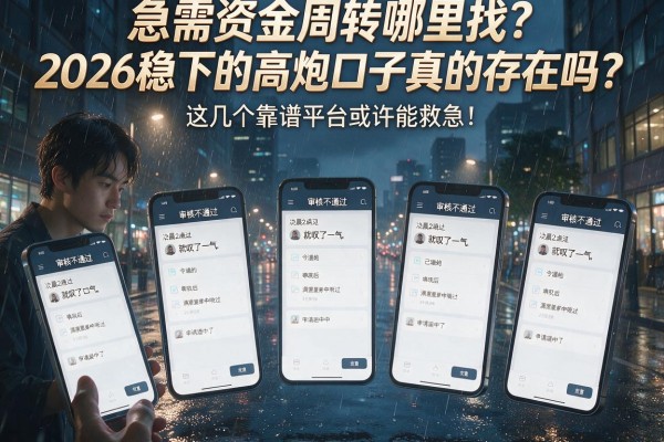 急需资金周转哪里找？2026稳下的高炮口子真的存在吗？这几个靠谱平台或许能救急！