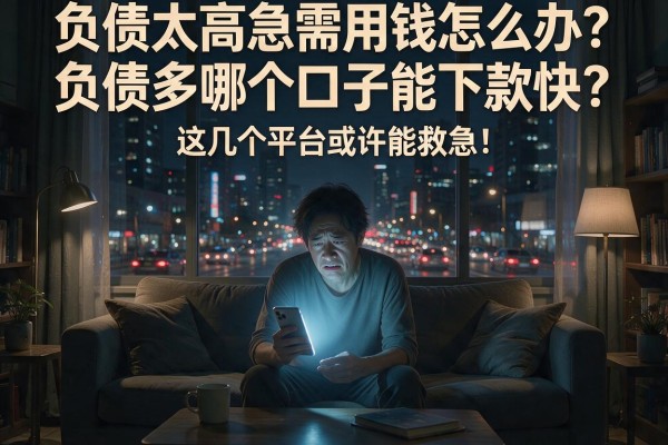 负债太高急需用钱怎么办？负债多哪个口子能下款快？这几个平台或许能救急！
