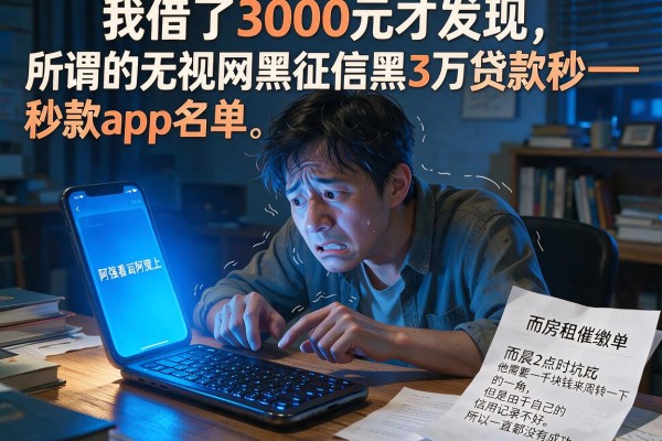 我借了3000元才发现，所谓的无视网黑征信黑3万贷款秒款app名单，大多是个坑