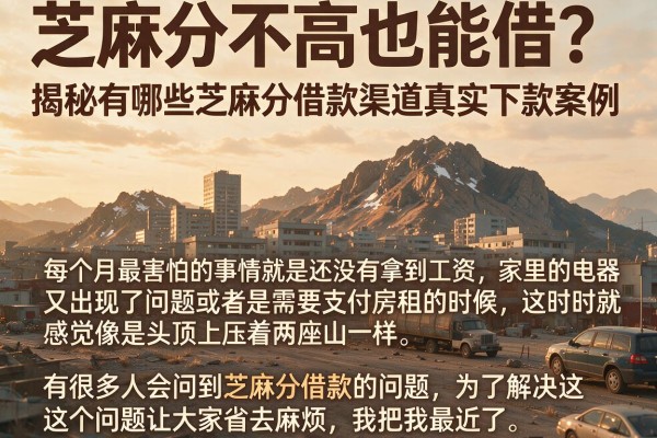 芝麻分不高也能借？揭秘有哪些芝麻分借款渠道真实下款案例