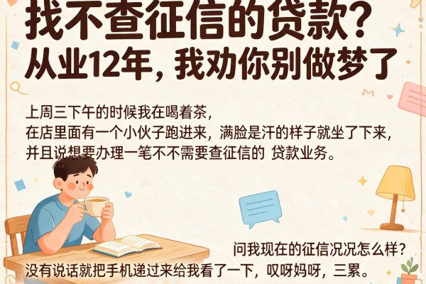 找不查征信的贷款？从业12年，我劝你别做梦了