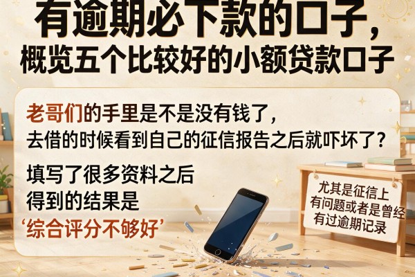 有逾期必下款的口子，概览五个比较好的小额贷款口子