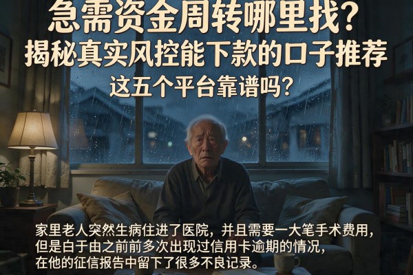 急需资金周转哪里找？揭秘真实风控能下款的口子推荐，这五个平台靠谱吗？