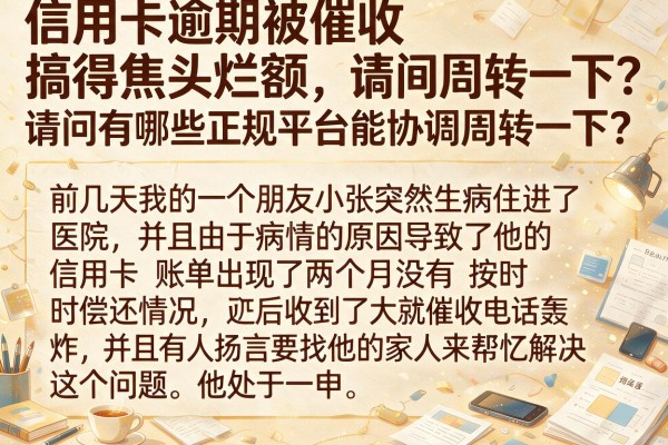 信用卡逾期被催收搞得焦头烂额，请问有哪些正规平台能协调周转一下？