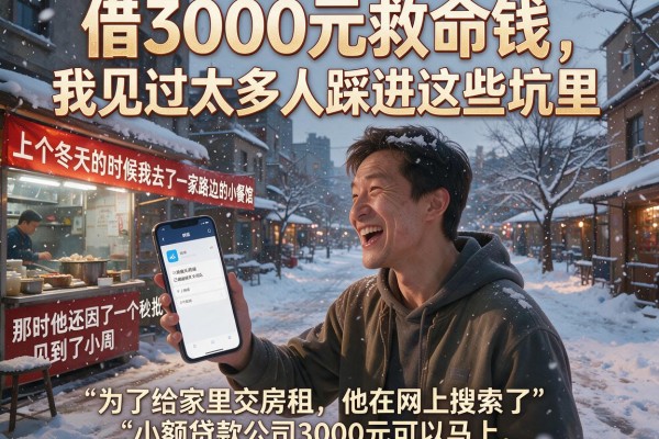 借3000元救命钱，我见过太多人踩进这些坑里