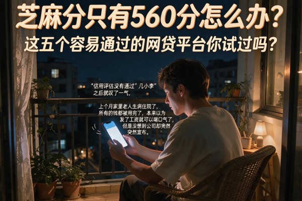 芝麻分只有560分怎么办?这五个容易通过的网贷平台你试过吗?
