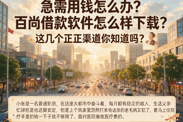 急需用钱怎么办？百尚借款软件怎么样下载？这几个正规渠道你知道吗？