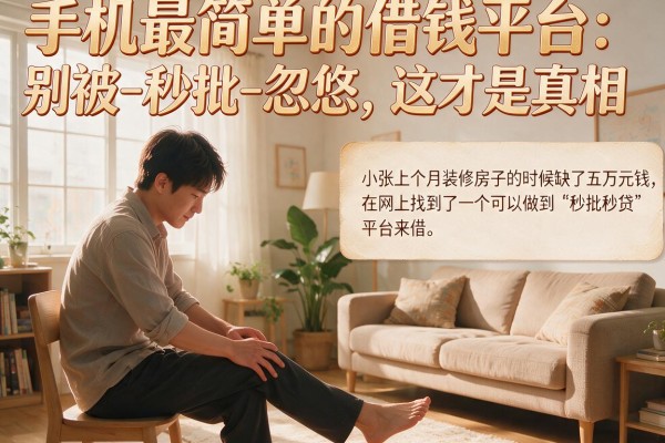 手机最简单的借钱平台：别被-秒批-忽悠，这才是真相