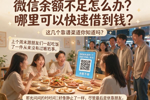 微信余额不足怎么办？哪里可以快速借到钱？这几个靠谱渠道你知道吗？