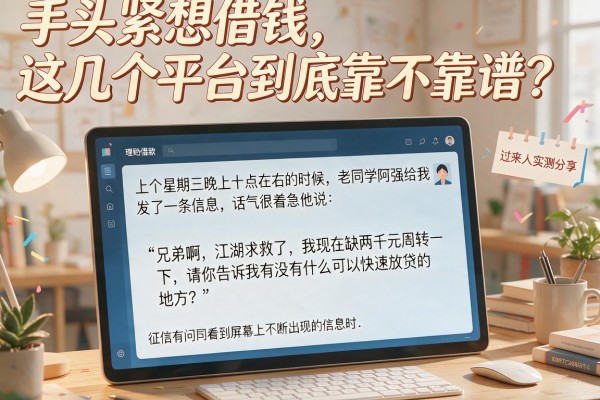 手头紧想借钱，这几个平台到底靠不靠谱？过来人实测分享