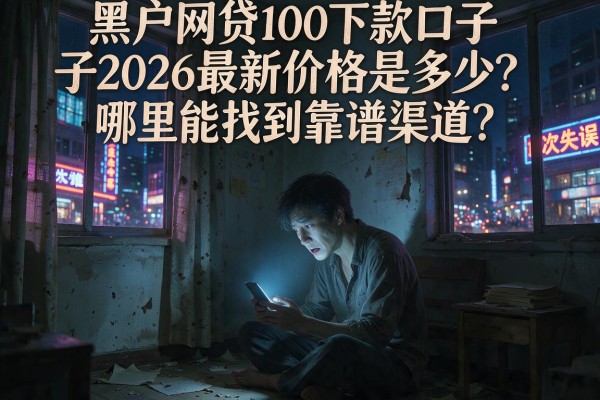 黑户网贷100下款口子2026最新价格是多少？哪里能找到靠谱渠道？
