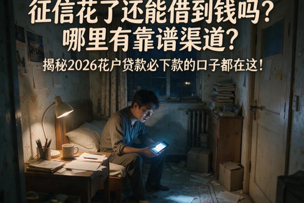 征信花了还能借到钱吗？哪里有靠谱渠道？揭秘2026花户贷款必下款的口子都在这！
