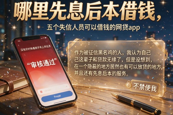 哪里先息后本借钱，细致阐述五个失信人员可以借钱的网贷app