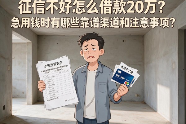 征信不好怎么借款20万？急用钱时有哪些靠谱渠道和注意事项？