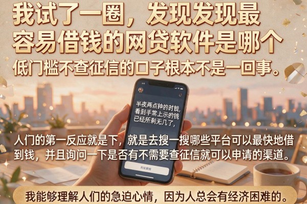 我试了一圈，发现最容易借钱的网贷软件是哪个和低门槛不查征信的口子根本不是一回事