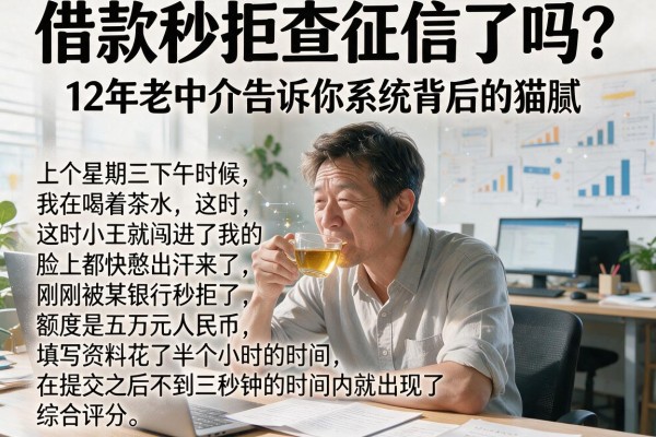 借款秒拒查征信了吗？12年老中介告诉你系统背后的猫腻