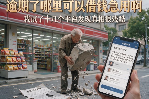 逾期了哪里可以借钱急用啊，我试了十几个平台发现真相很残酷