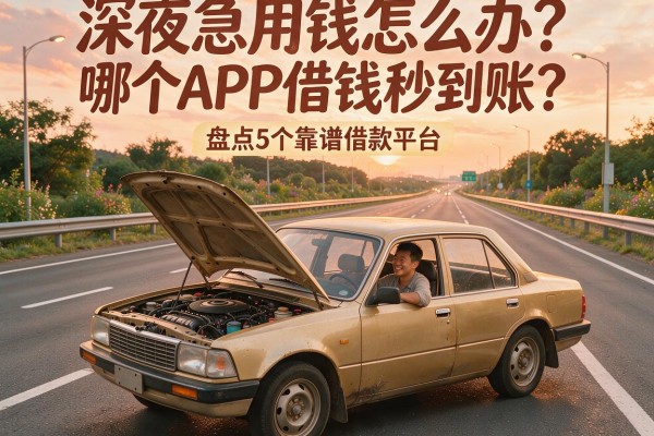 深夜急用钱怎么办？哪个APP借钱秒到账？盘点5个靠谱借款平台