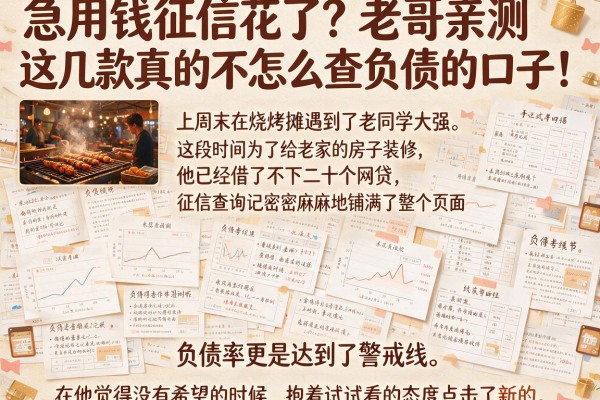 急用钱征信花了？老哥亲测这几款真的不怎么查负债的口子！
