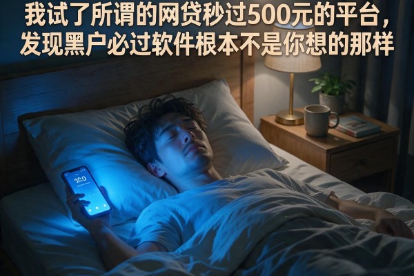 我试了所谓的网贷秒过500元的平台，发现黑户必过软件根本不是你想的那样
