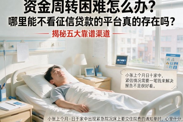 资金周转困难怎么办？哪里能不看征信贷款的平台真的存在吗？揭秘五大靠谱渠道