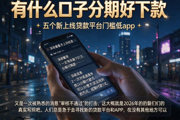 有什么口子分期好下款，详细阐述五个新上线贷款平台门槛低app
