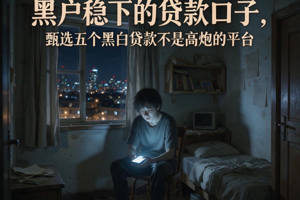 黑户稳下的贷款口子，甄选五个黑白贷款不是高炮的平台
