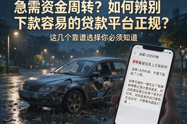 急需资金周转？如何辨别下款容易的贷款平台正规？这几个靠谱选择你必须知道