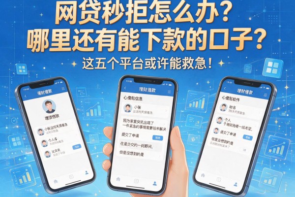 网贷秒拒怎么办？哪里还有能下款的口子？这五个平台或许能救急！