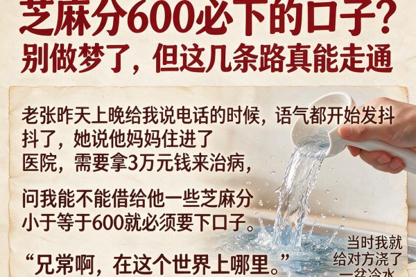 芝麻分600必下的口子?别做梦了,但这几条路真能走通