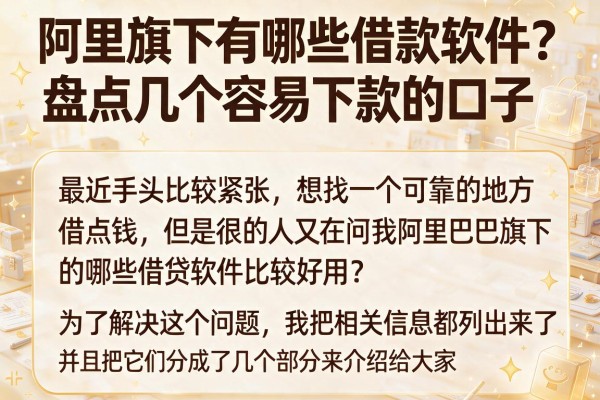 阿里旗下有哪些借款软件？盘点几个容易下款的口子
