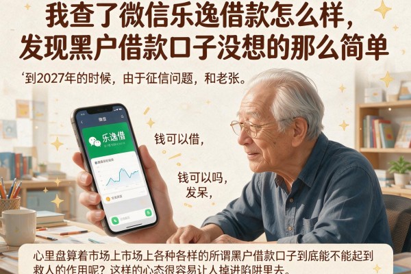 我查了微信乐逸借款怎么样，发现黑户借款口子没想的那么简单