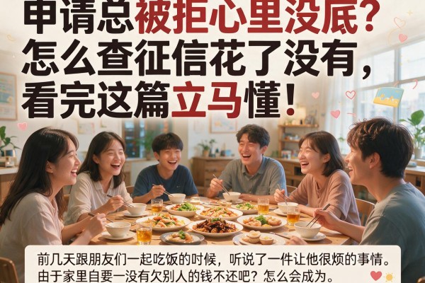 申请总被拒心里没底？怎么查征信花了没有，看完这篇立马懂！