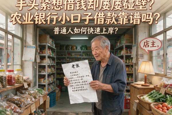 手头紧想借钱却屡屡碰壁？农业银行小口子借款靠谱吗？普通人如何快速上岸？