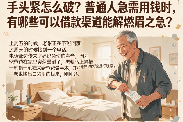 手头紧怎么破？普通人急需用钱时，有哪些可以借款渠道能解燃眉之急？
