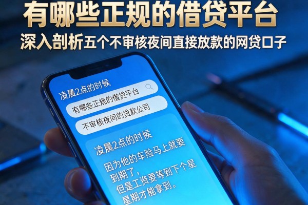 有哪些正规的借贷平台，深入剖析五个不审核夜间直接放款的网贷口子